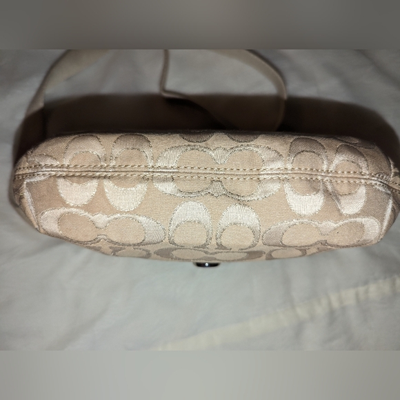 Coach Metallic Signature Swingpack Messenger Handbag - Picture 9 of 13